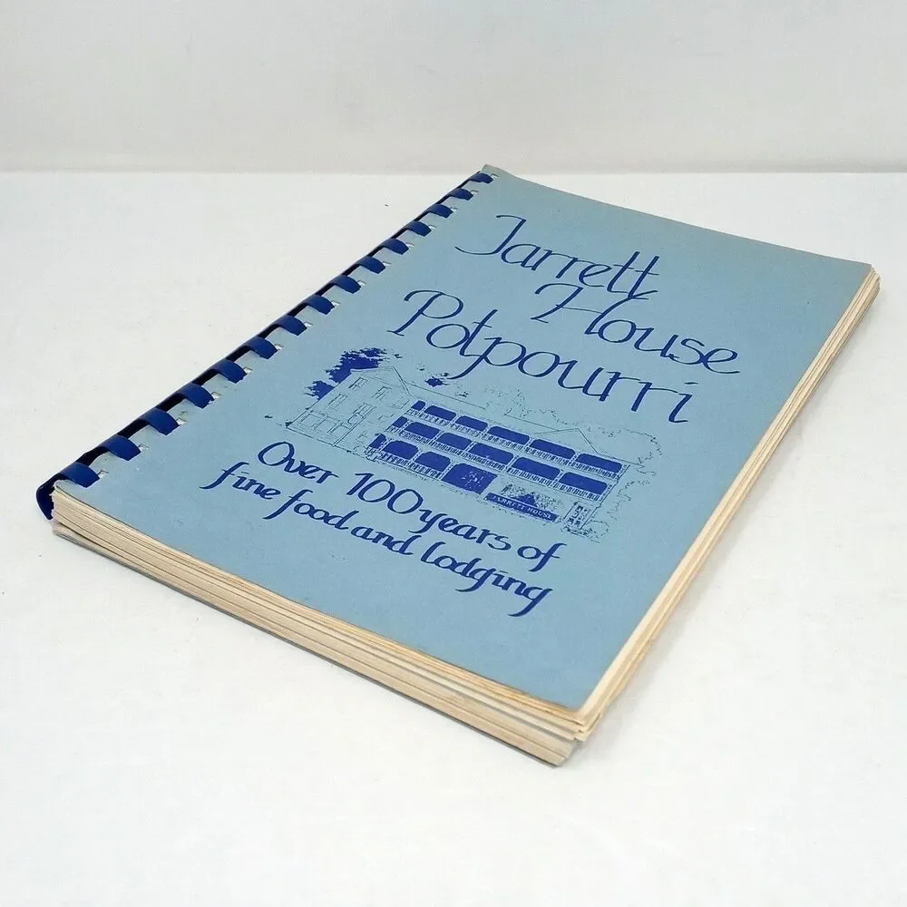 Jarrett House Potpourri Vintage Cookbook Dillsboro, North Carolina Spiralbound